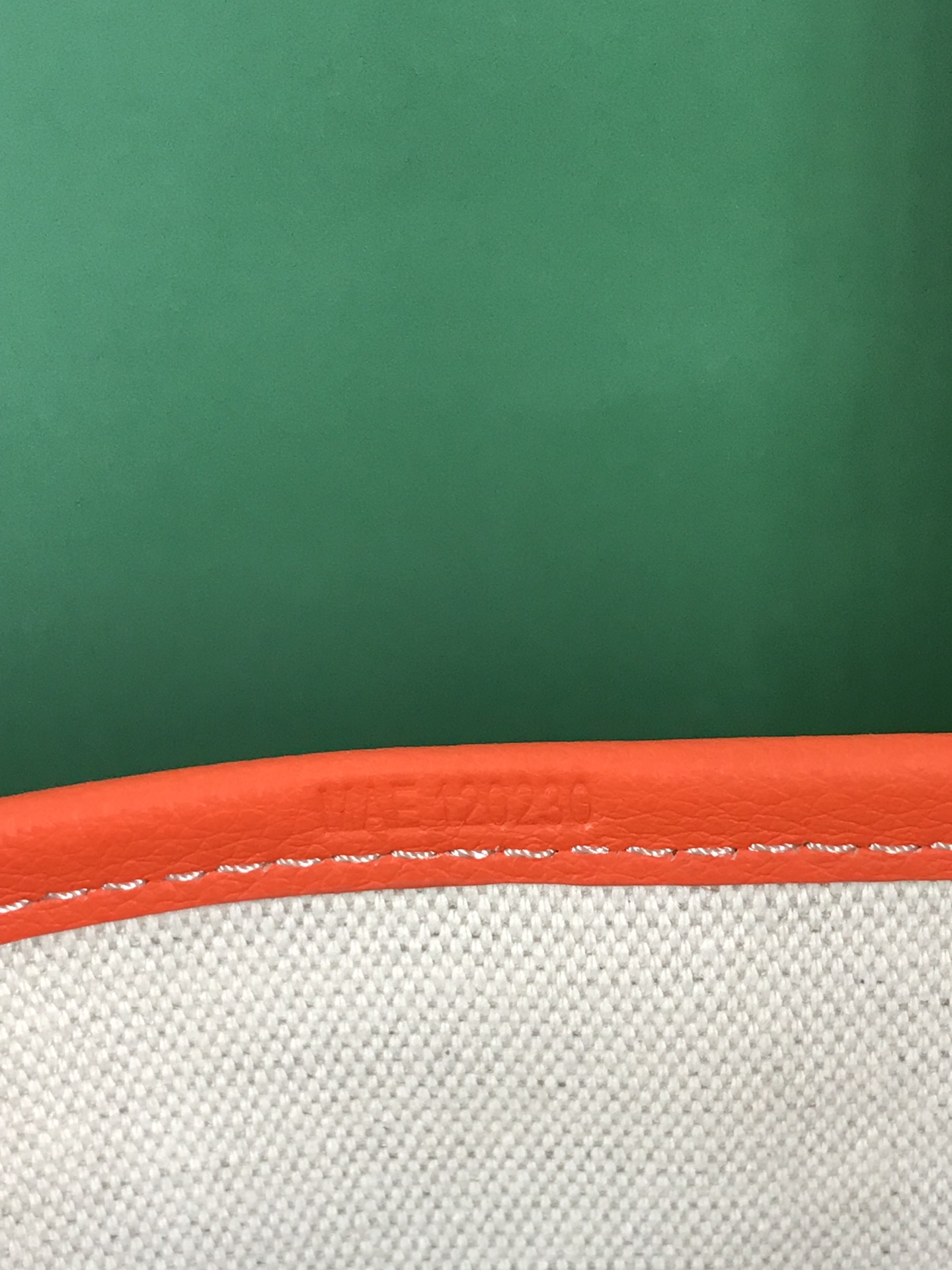 Goyard Goyardine Belharra PM Coral Tote Palladium bag orange