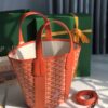 Goyard Goyardine Belharra PM Coral Tote Palladium bag orange