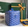 GOYARD Goyardine Muse Vanity Case Sky Blue 1352545
