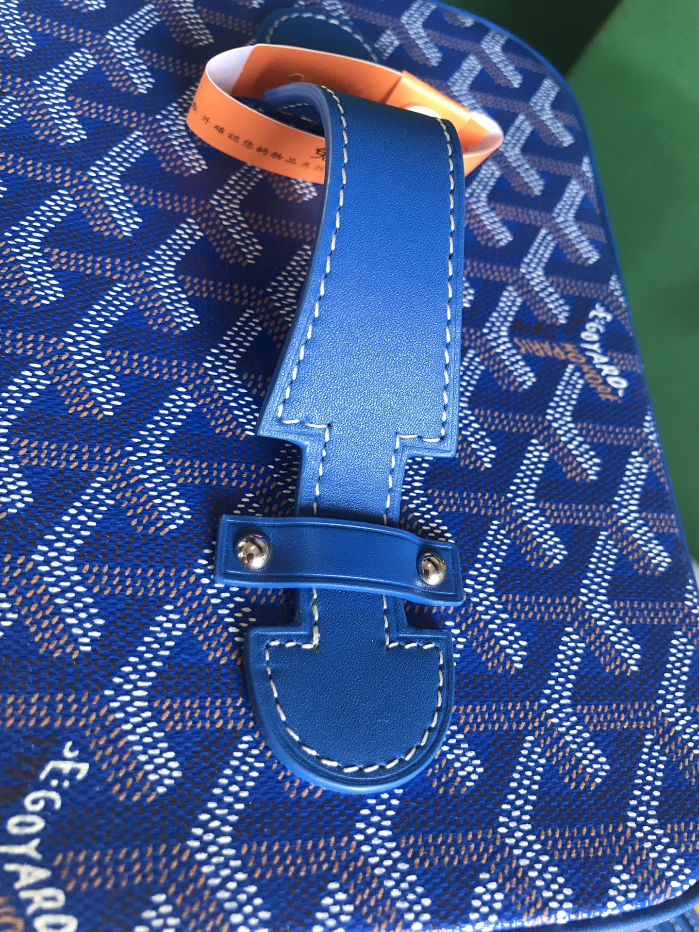 GOYARD Goyardine Muse Vanity Case Sky Blue 1352545