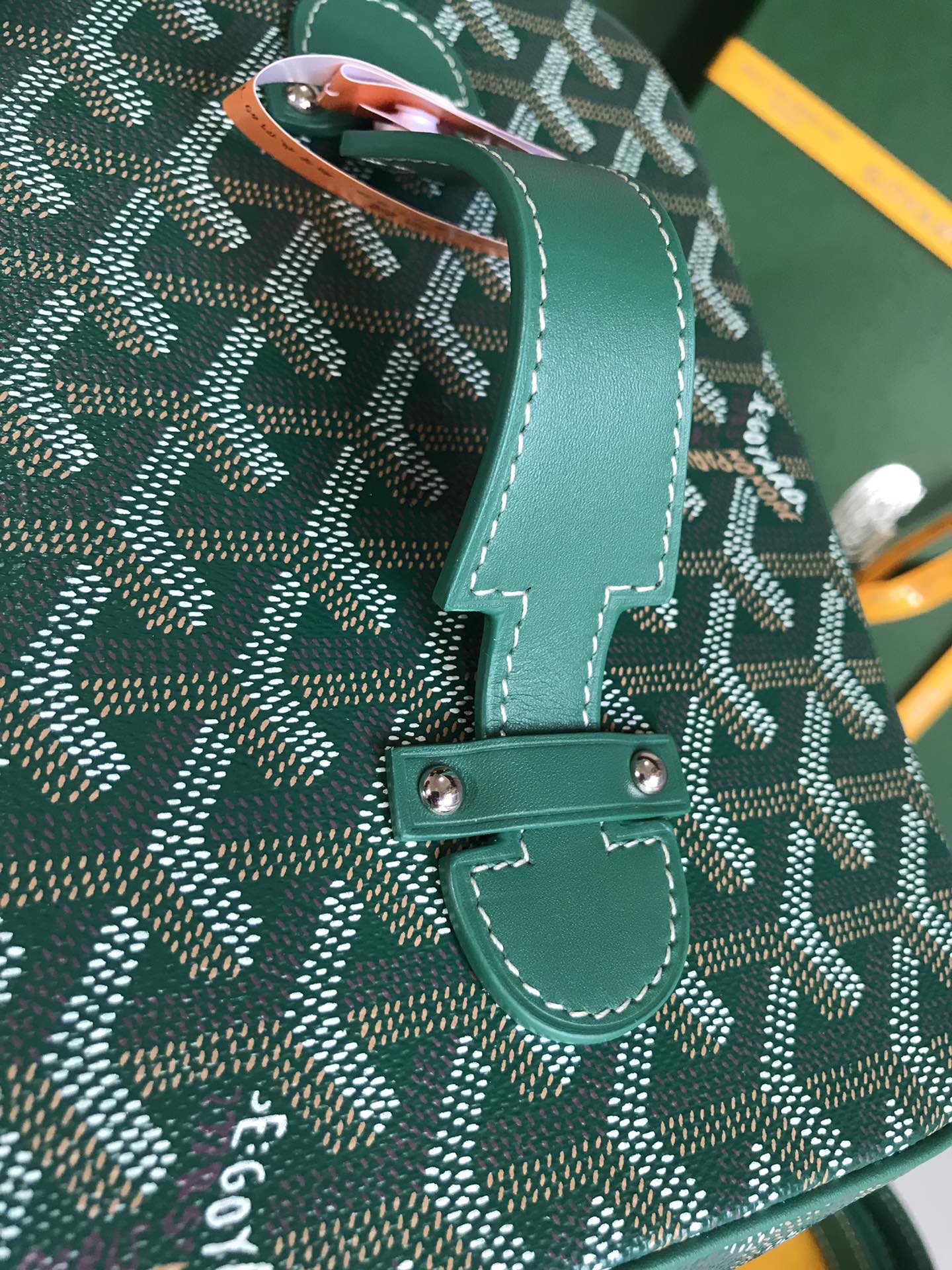 GOYARD Goyardine Muse Vanity Case Green 1097513