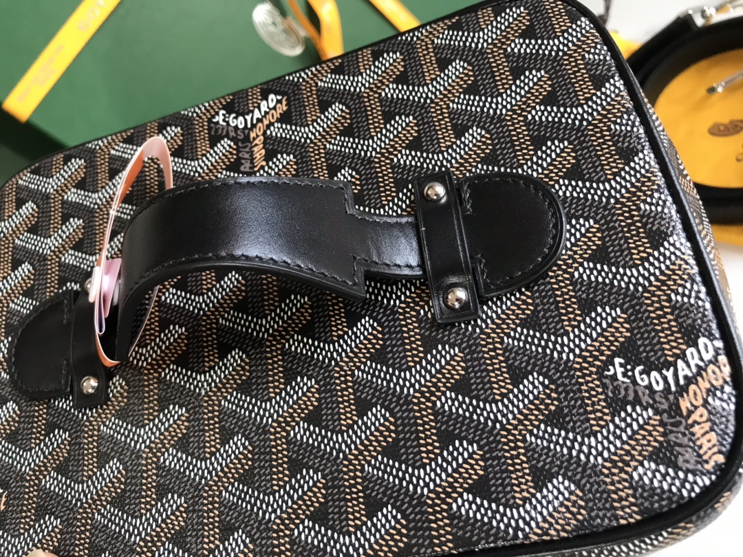 Goyard Goyardine Muse Vanity Case - Black Cosmetic Bags,