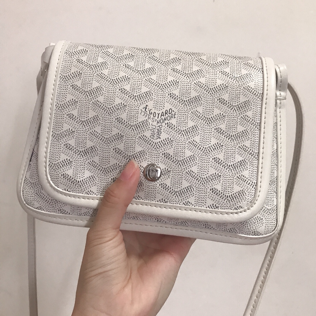 GOYARD Goyardine Plumet Wallet Clutch White 1314201 |
