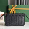 GOYARD Goyardine Plumet Wallet Clutch black