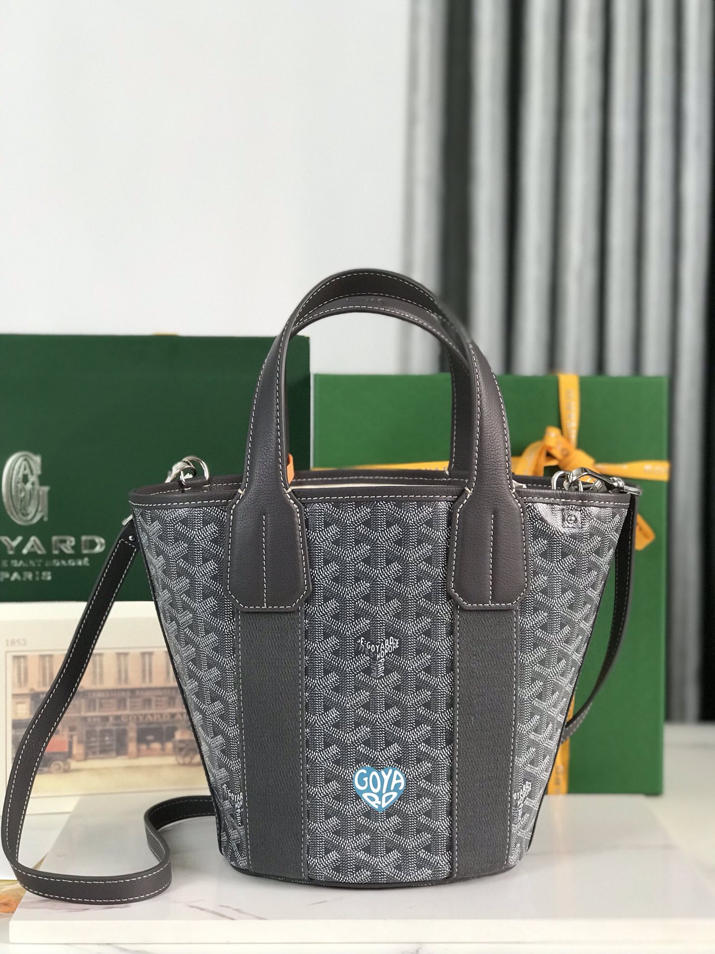 Goyard Goyardine Belharra PM 2024 w/ Tags – gray Totes,