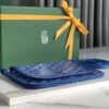 GOYARD Goyardine Plumet Wallet Clutch blue