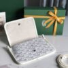 GOYARD Goyardine Plumet Wallet Clutch White 1095841
