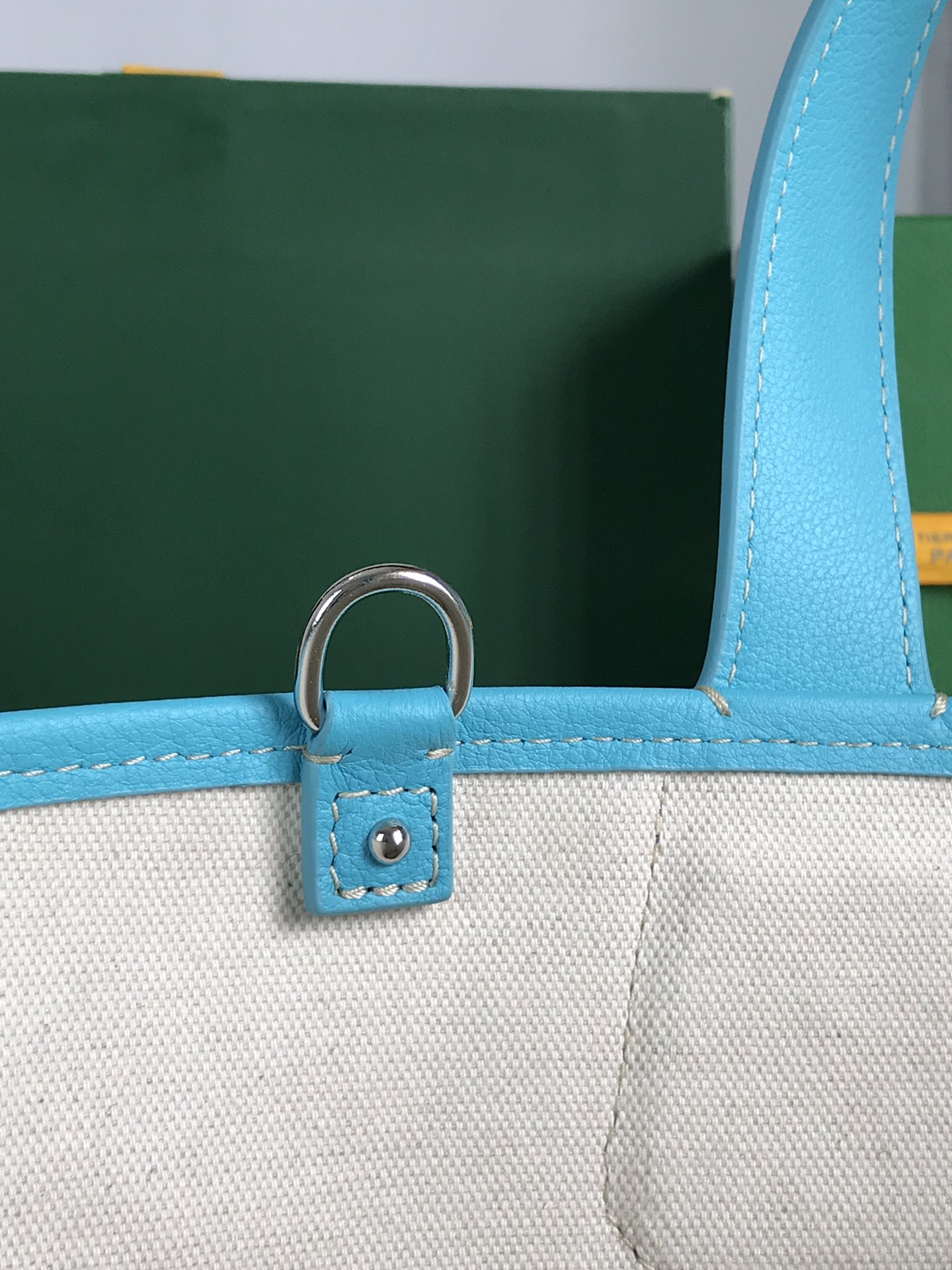 Goyard Goyardine Belharra PM 2024 w/ Tags - Blue sky Totes,
