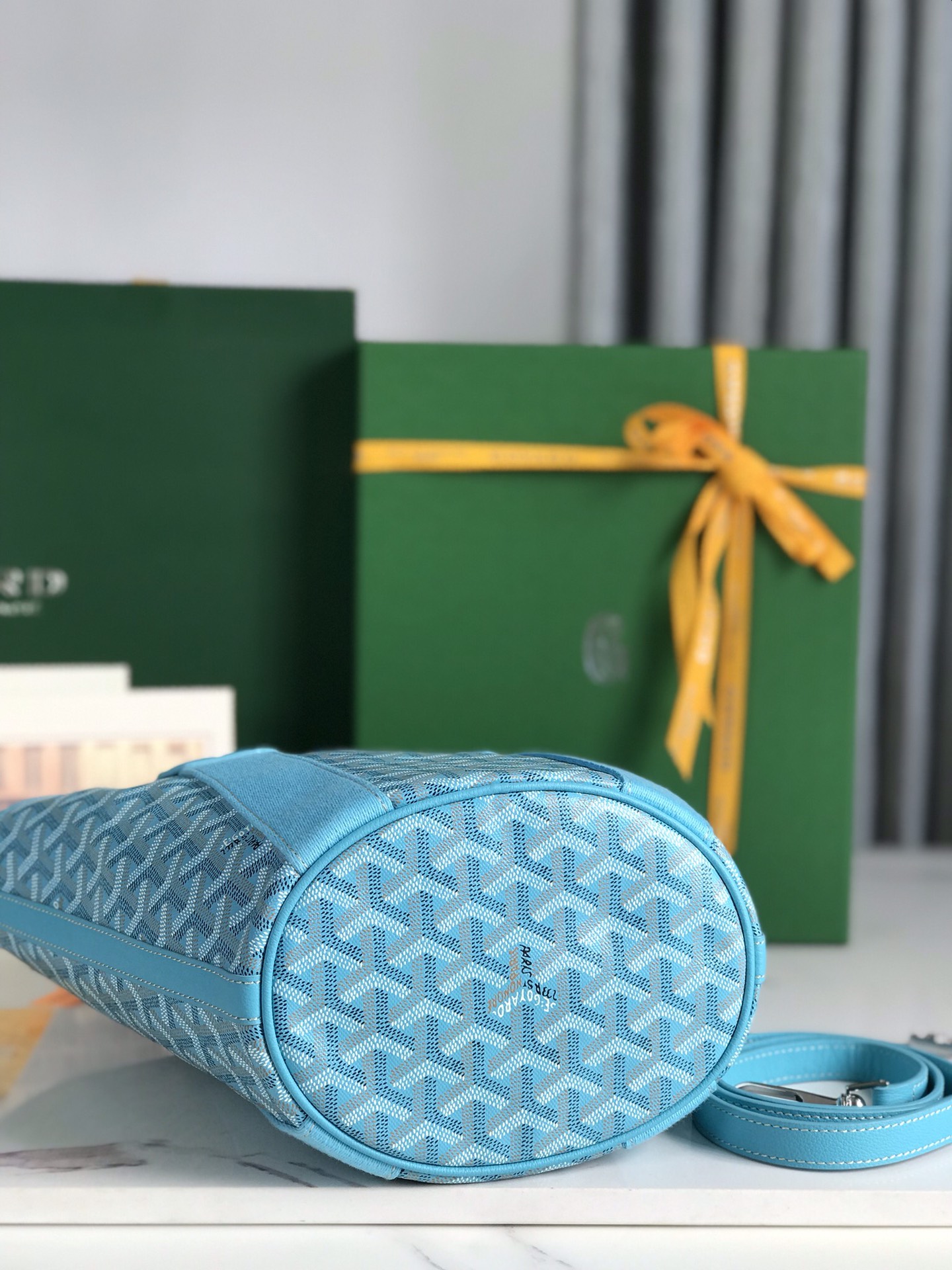 Goyard Goyardine Belharra PM 2024 w/ Tags - Blue sky Totes,