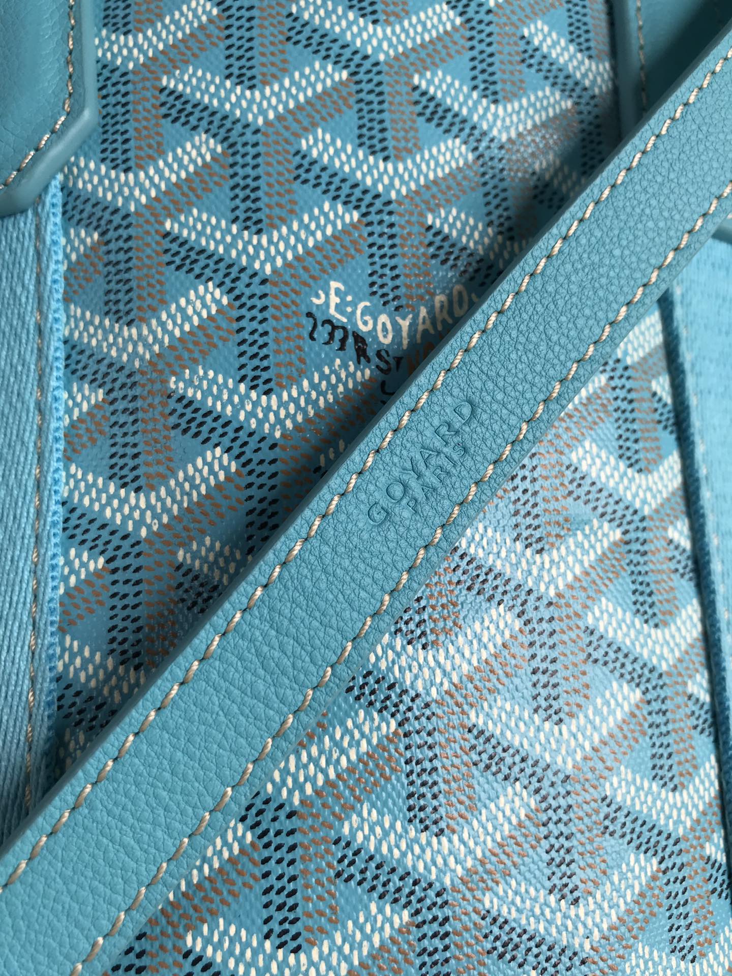 Goyard Goyardine Belharra PM 2024 w/ Tags - Blue sky Totes,