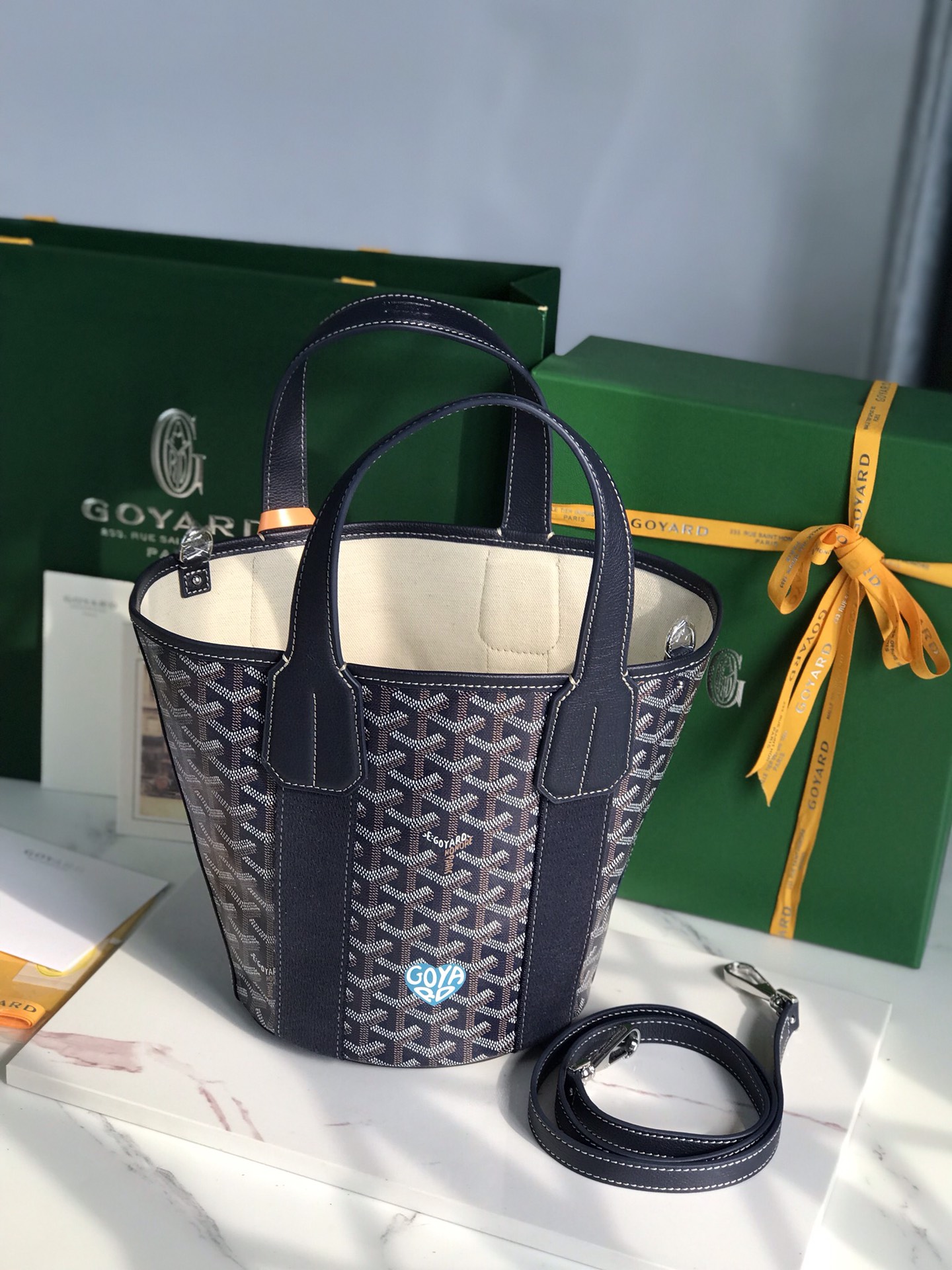 Goyard Goyardine Belharra PM 2024 w/ Tags - Blue Totes,