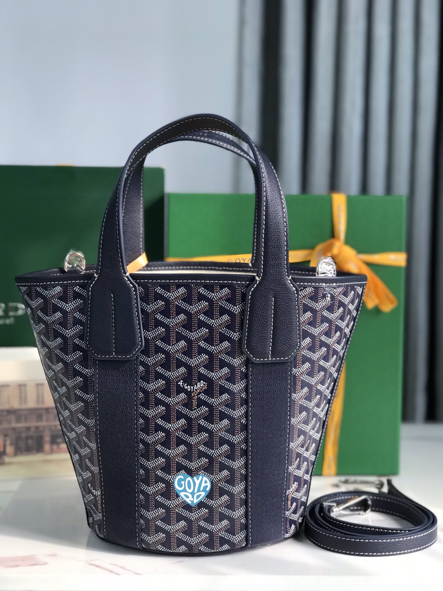 Goyard Goyardine Belharra PM 2024 w/ Tags – Blue Totes,