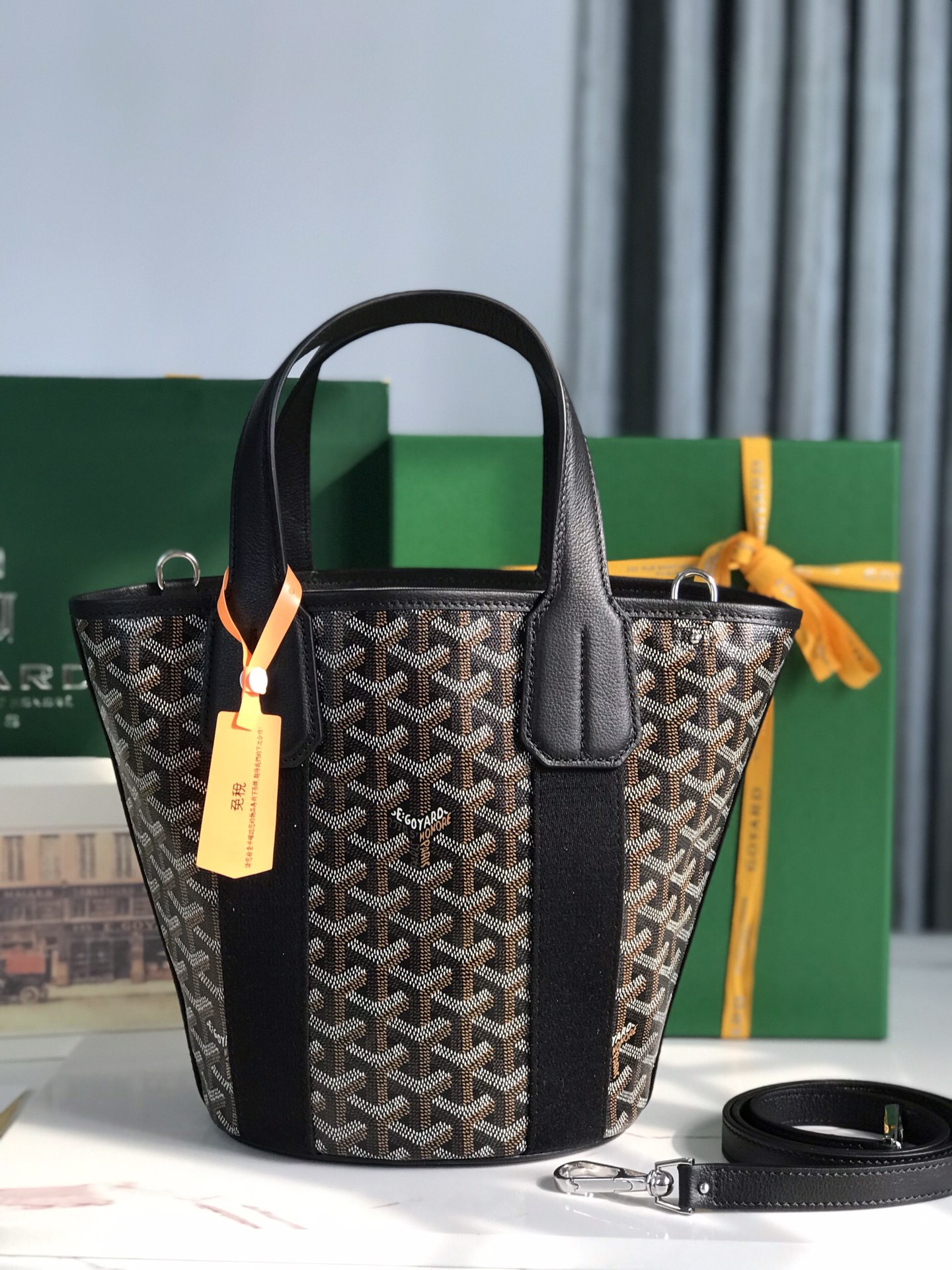 Goyard Goyardine Belharra PM 2024 w/ Tags - black brown Totes,