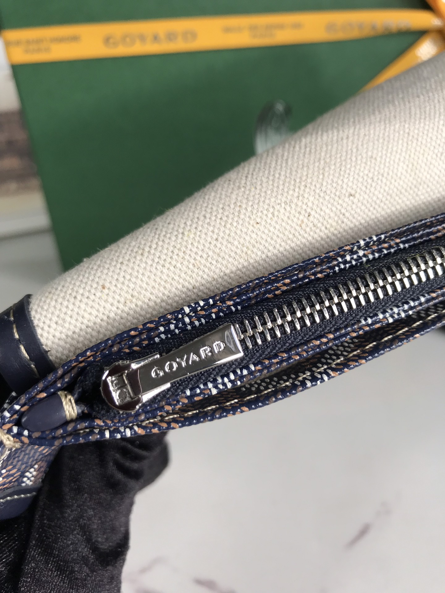 Goyard Plumet Crossbody Shoulder Bag Pochette Wallet PVC brown