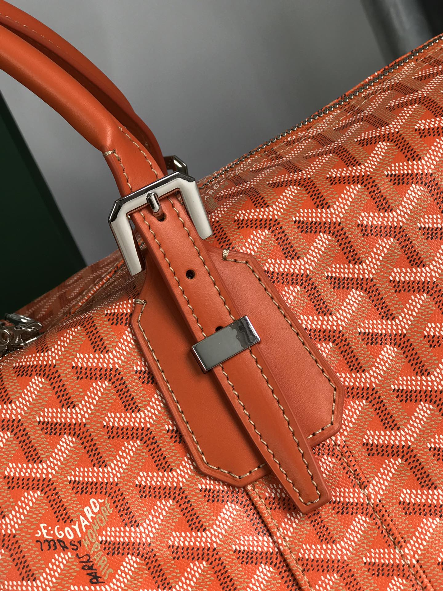 Goyard Orange Travel Bag with Strap 7467210967 121867201