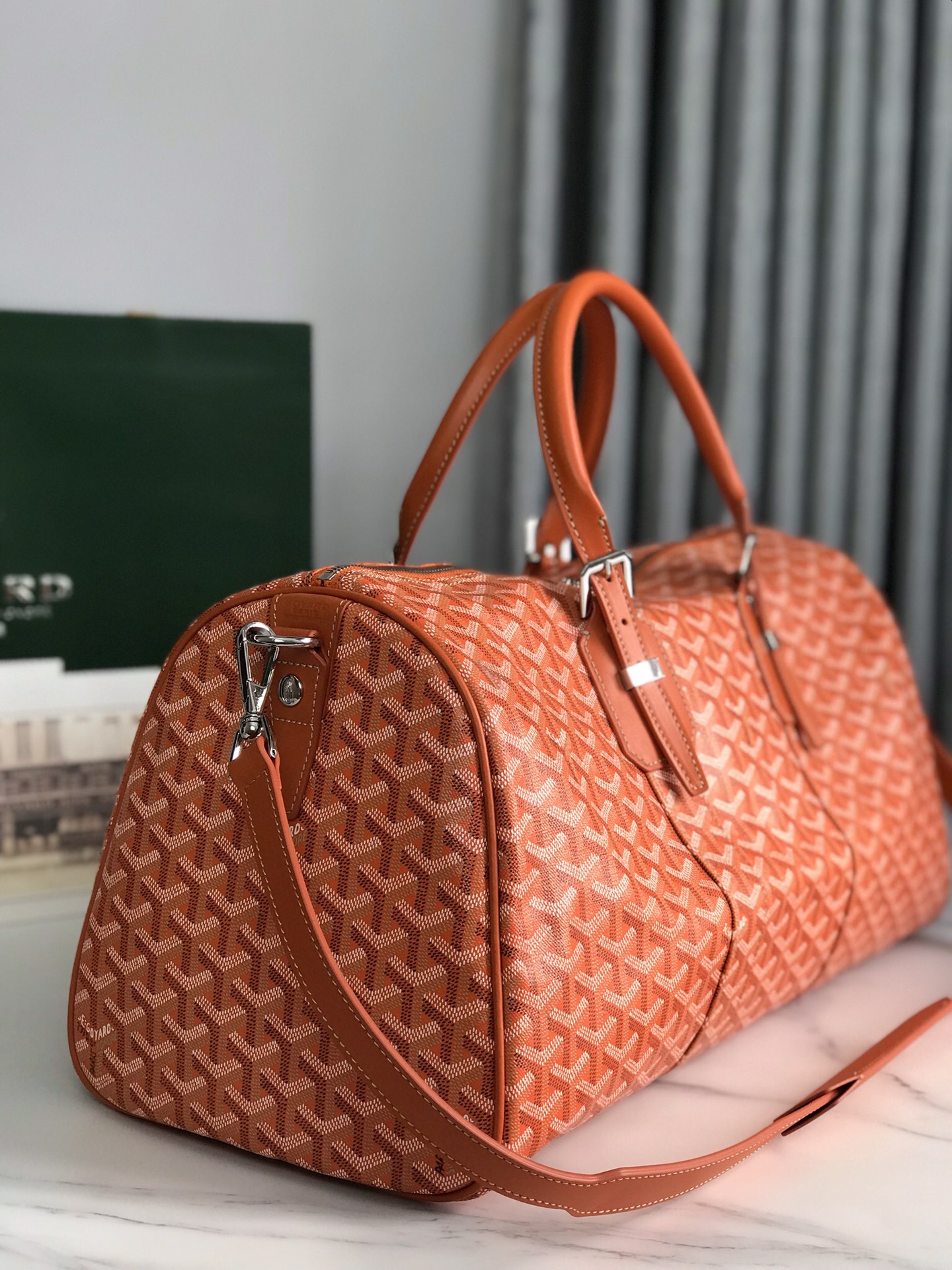 Goyard Orange Travel Bag with Strap 7467210967 121867201