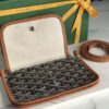 Goyard Black/Brown Chevron Print Coated Canvas Plumet