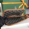 Goyard Black/Brown Chevron Print Coated Canvas Plumet