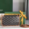 Goyard Black/Brown Chevron Print Coated Canvas Plumet