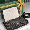 GOYARD Goyardine Plumet Wallet Clutch Black 1618002