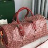 GOYARD Croix Jules Boston Bag PVC Leather Red