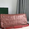 GOYARD Croix Jules Boston Bag PVC Leather Red