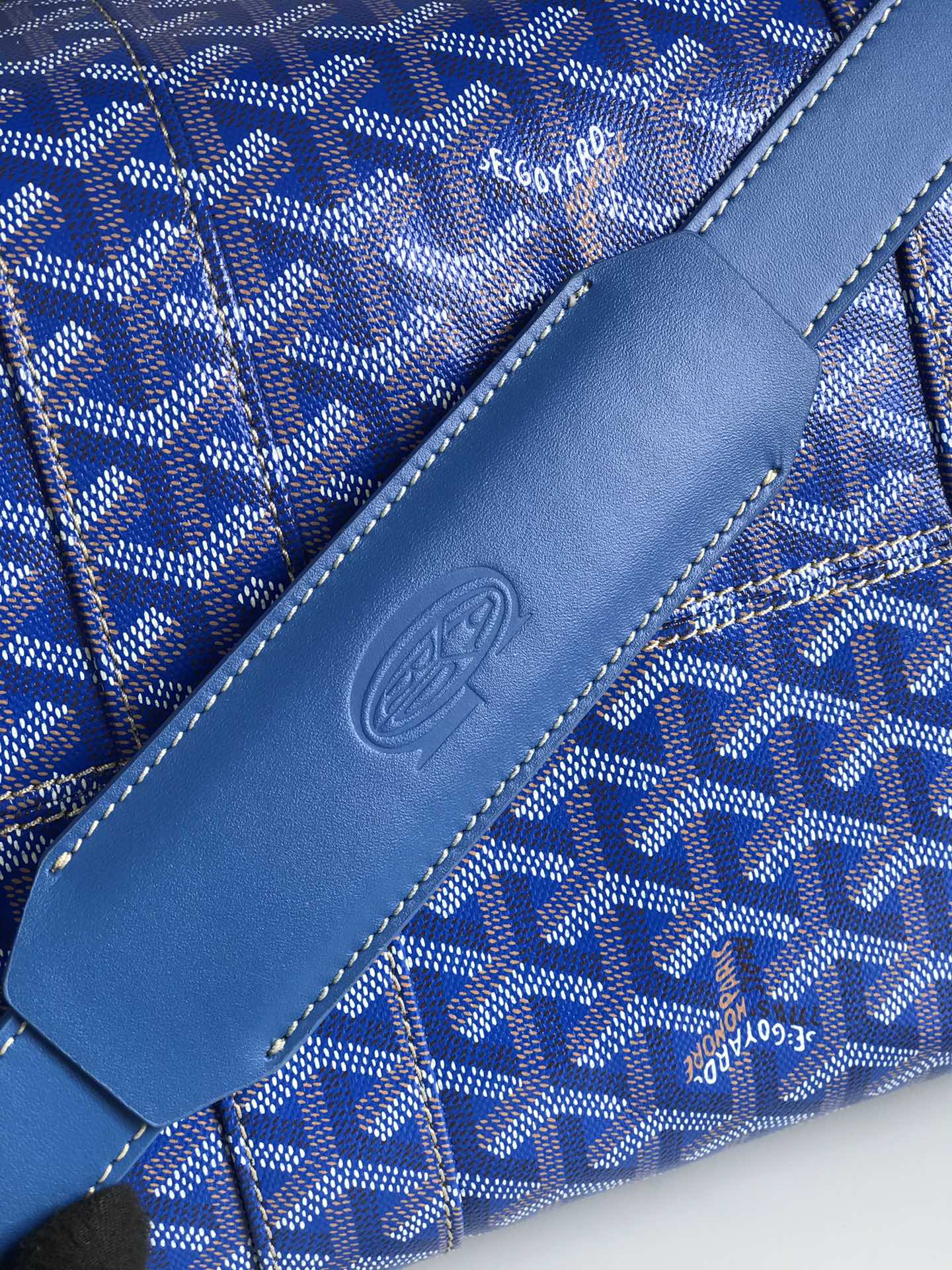 Goyard Boston 50 Duffle Bag Blue Rare |
