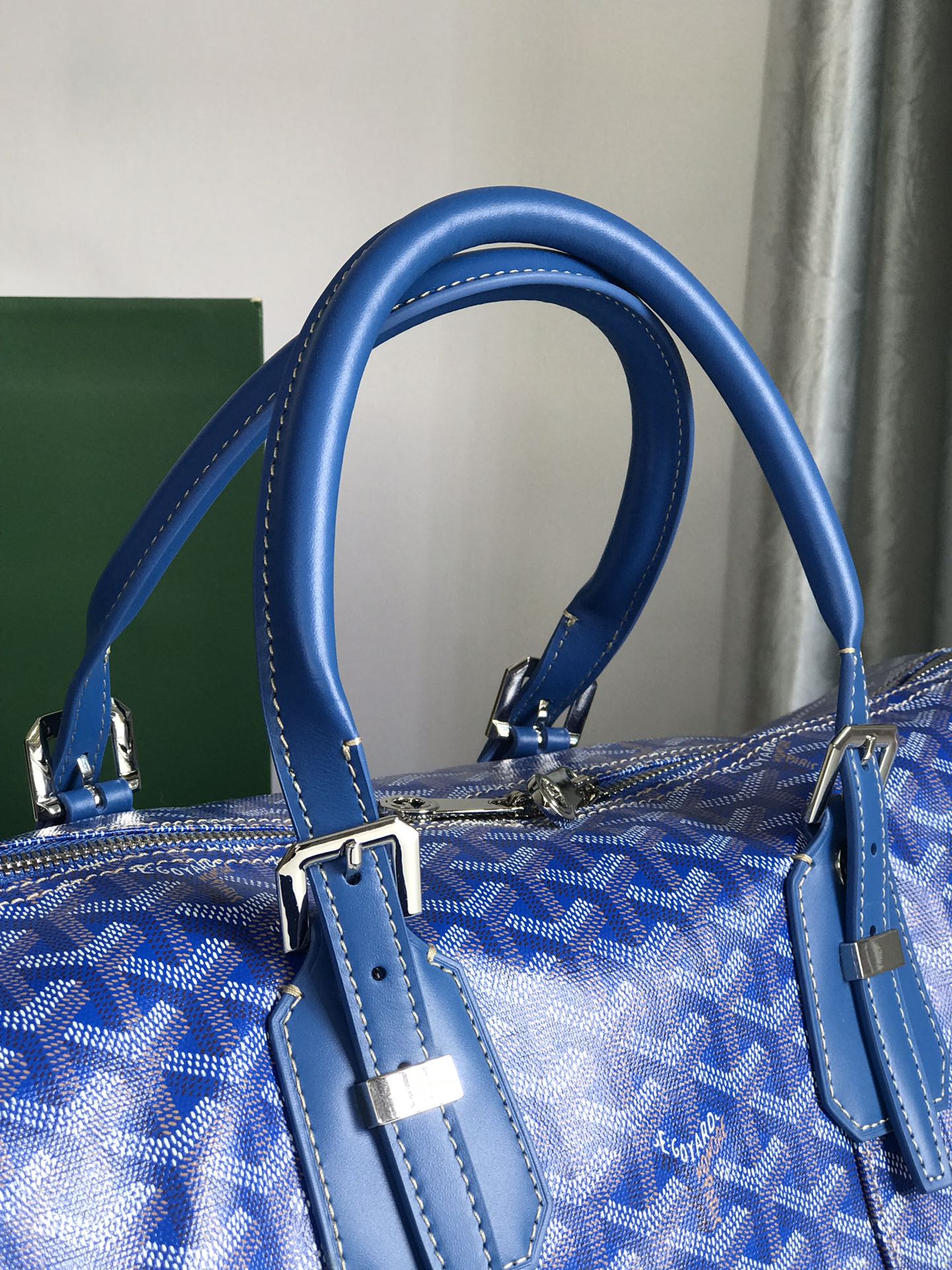 Goyard Boston 50 Duffle Bag Blue Rare |