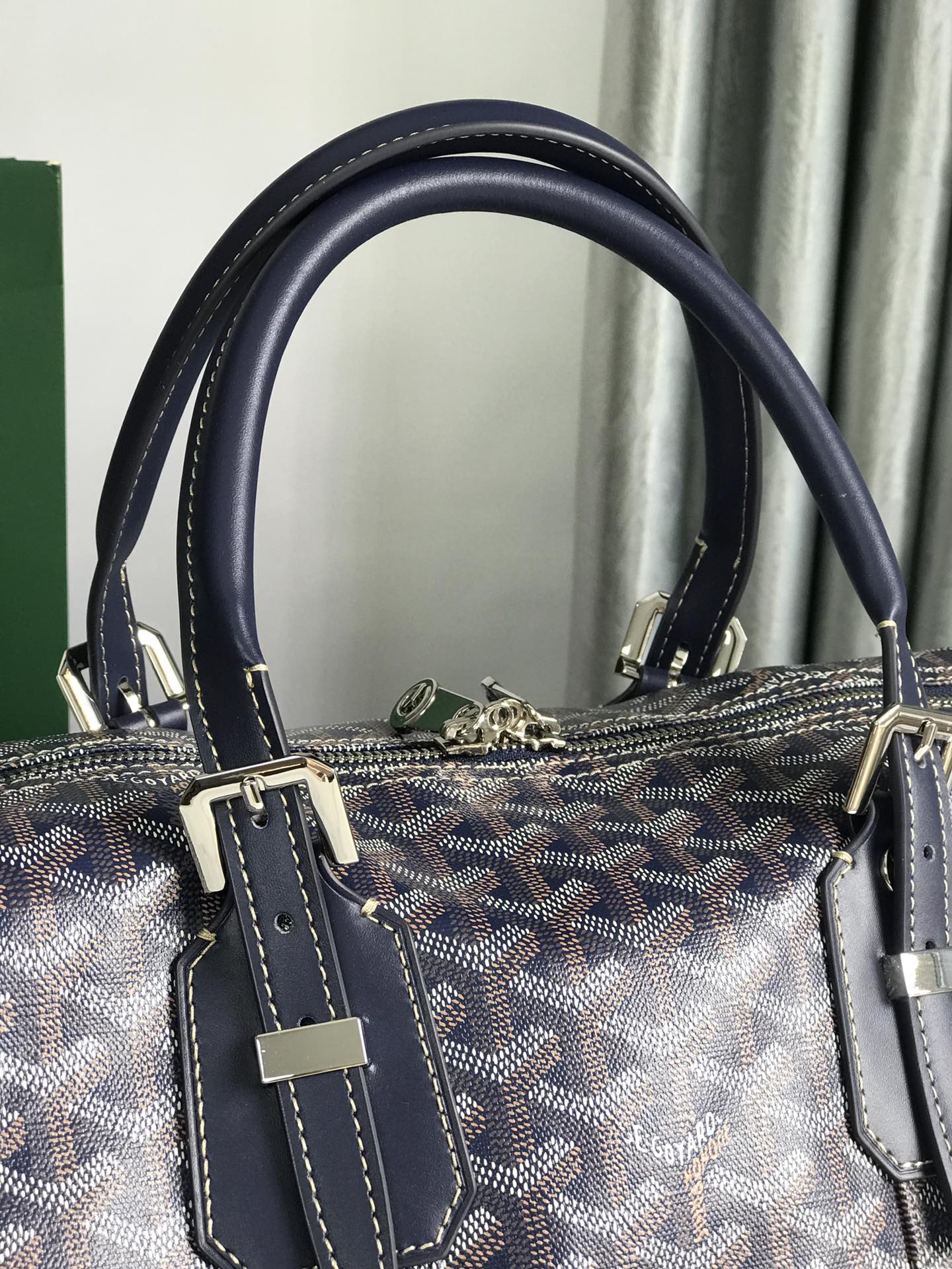 Croisière leather travel bag Goyard Blue in Leather - 56116457