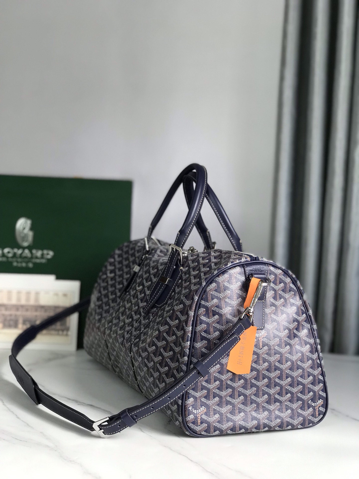 Croisière leather travel bag Goyard Blue in Leather - 56116457