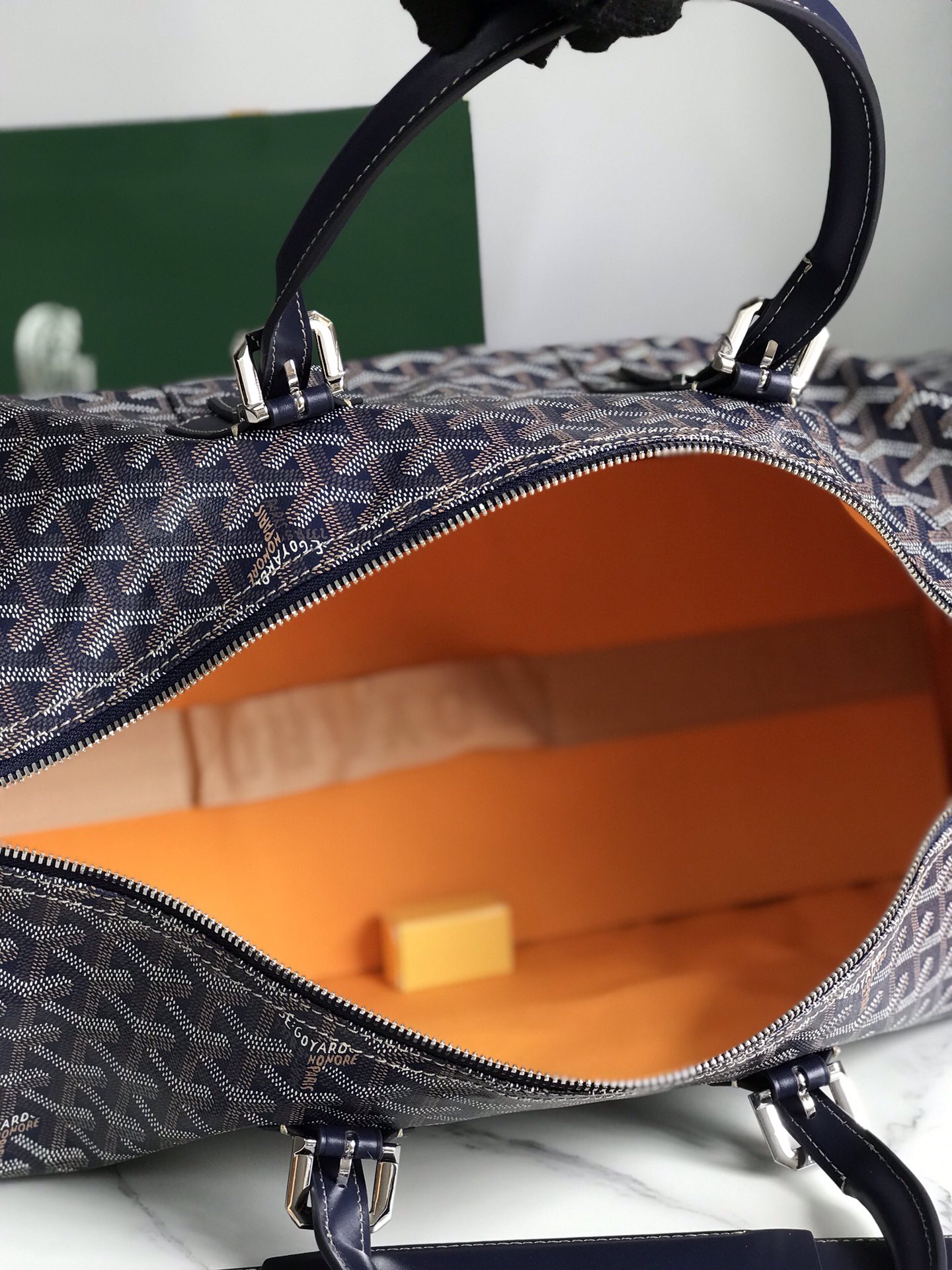 Croisière leather travel bag Goyard Blue in Leather - 56116457