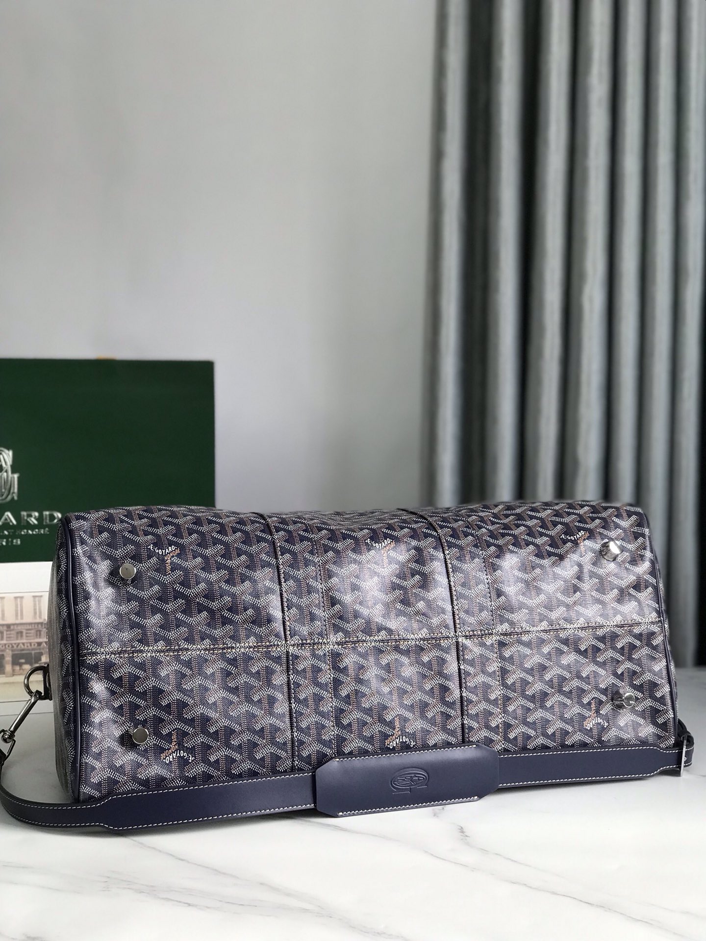 Croisière leather travel bag Goyard Blue in Leather - 56116457
