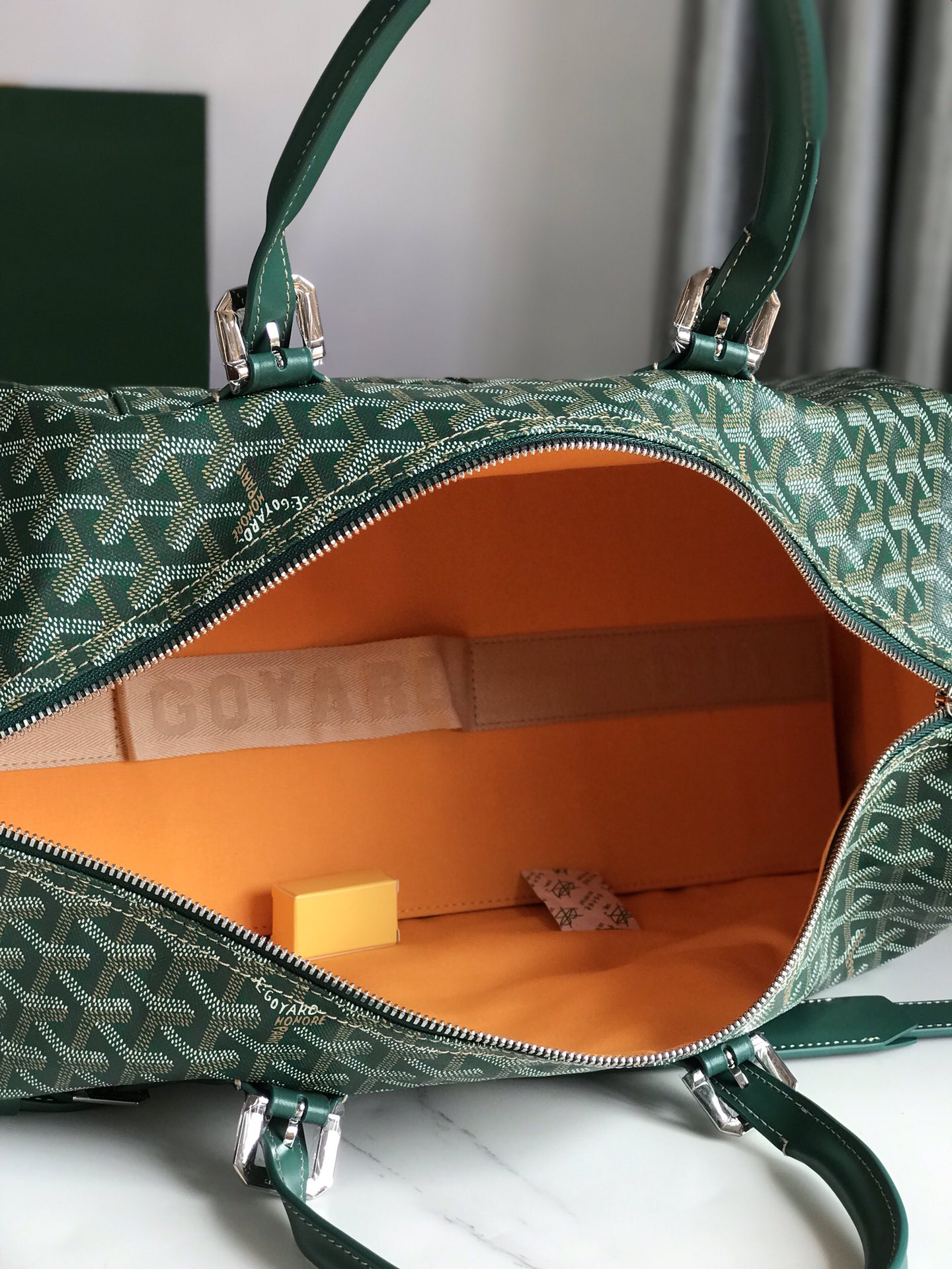Goyard Goyardine Bowling 45 2023 - Green Luggage and