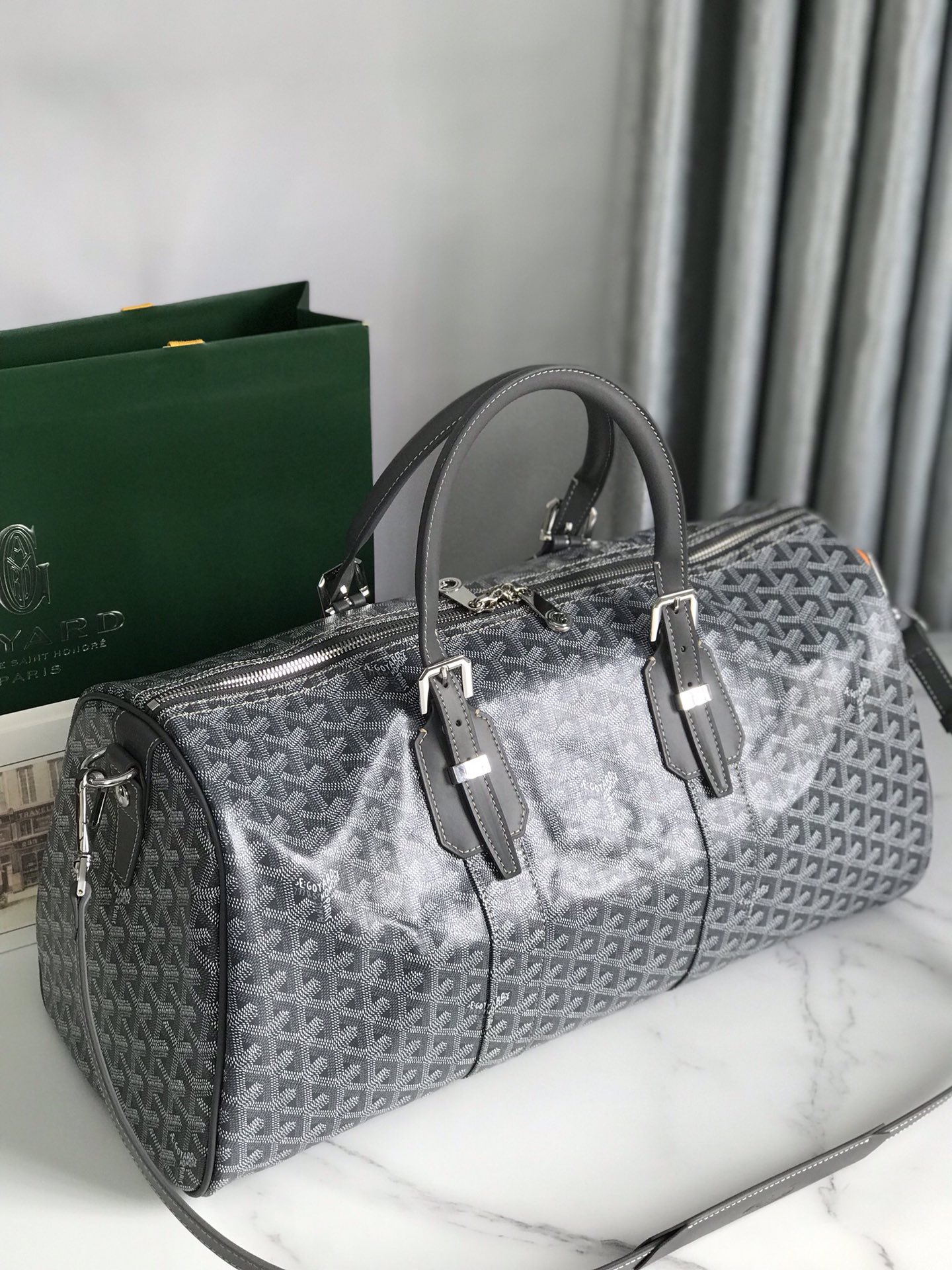 Goyard Gray Goyardine Croisiere 50 Brown Dark grey