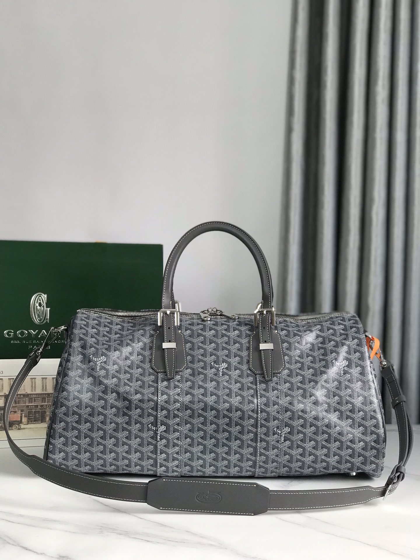 Goyard Gray Goyardine Croisiere 50 Brown Dark grey