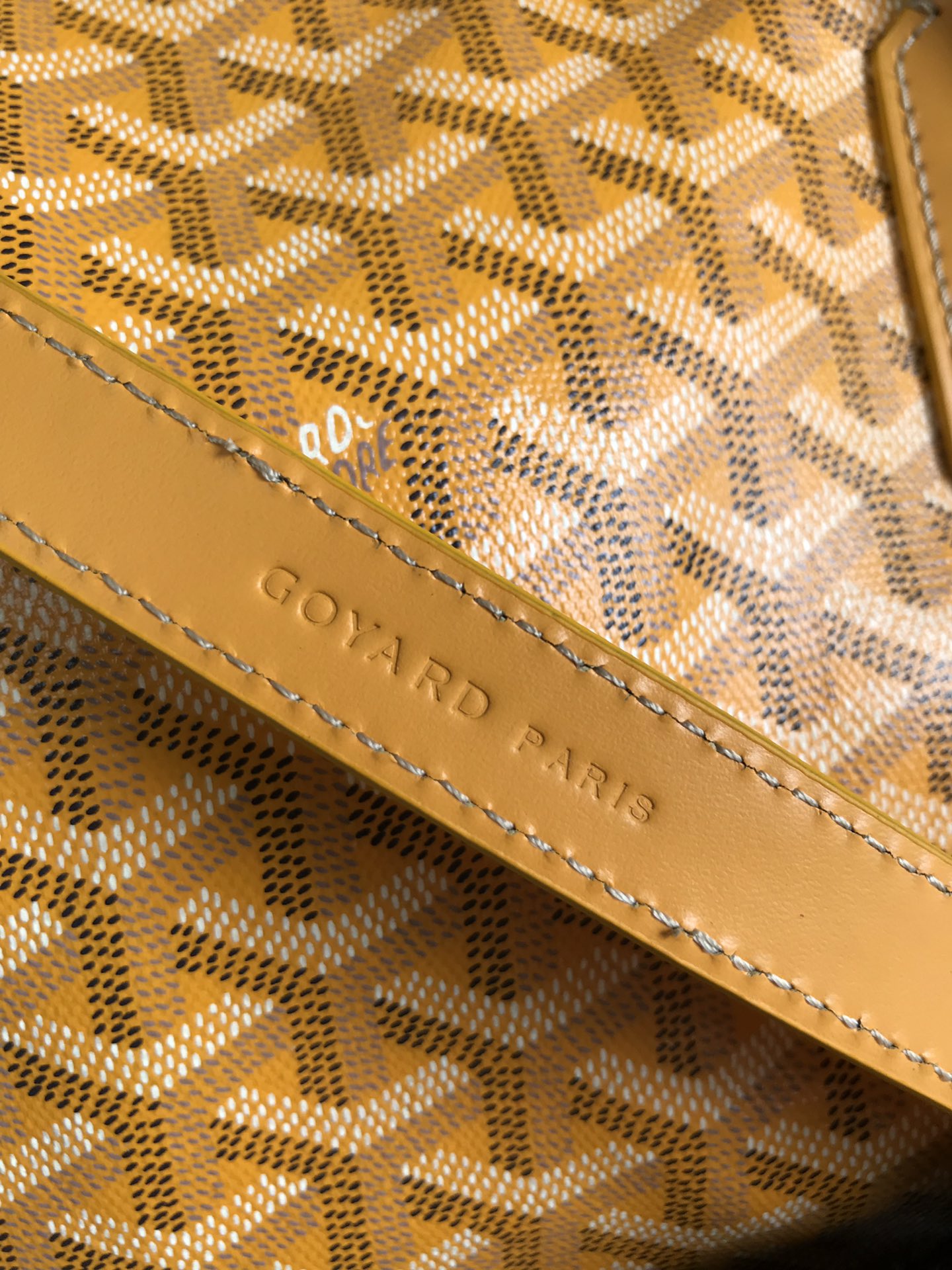 Goyard yellow Goyardine Coated Canvas Croisjour 55 Boston Bag