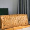 Goyard yellow Goyardine Coated Canvas Croisjour 55 Boston Bag