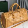 Goyard yellow Goyardine Coated Canvas Croisjour 55 Boston Bag