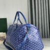 Goyard blue Goyardine Coated Canvas Croisjour 55 Boston Bag