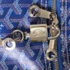 Goyard blue Goyardine Coated Canvas Croisjour 55 Boston Bag