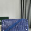 Goyard blue Goyardine Coated Canvas Croisjour 55 Boston Bag