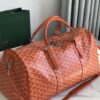 Goyard orange Goyardine Coated Canvas Croisjour 55 Boston Bag