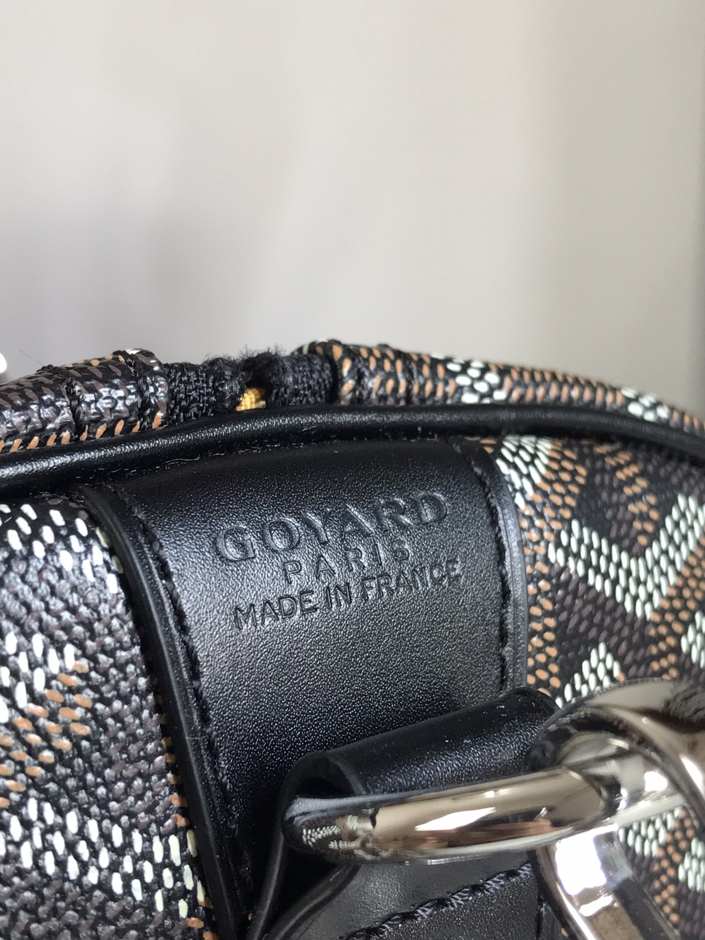 Goyard black Goyardine Coated Canvas Croisjour 55 Boston Bag