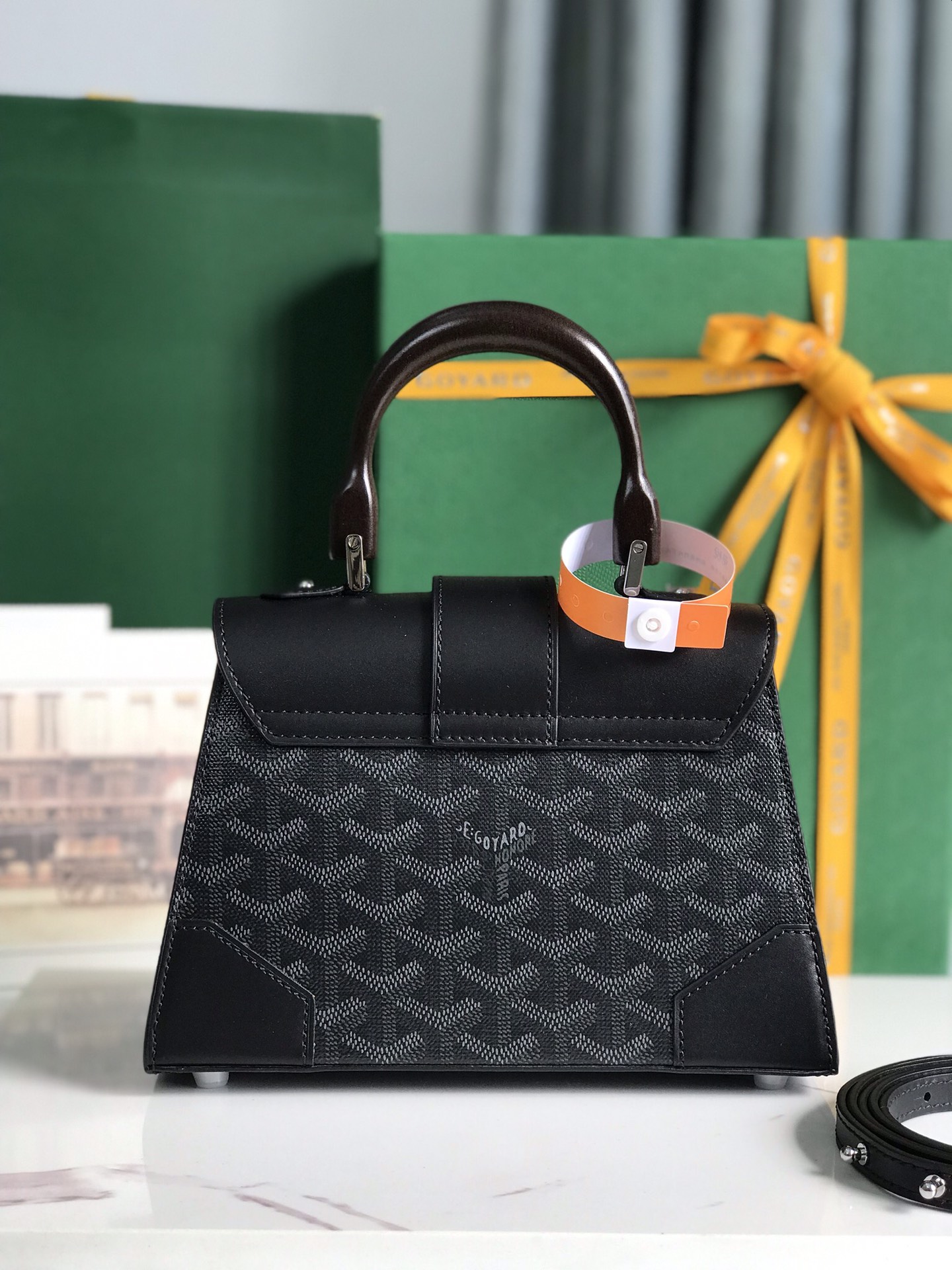 Goyard Saigon Mini Limited So Black Canvas PHW –