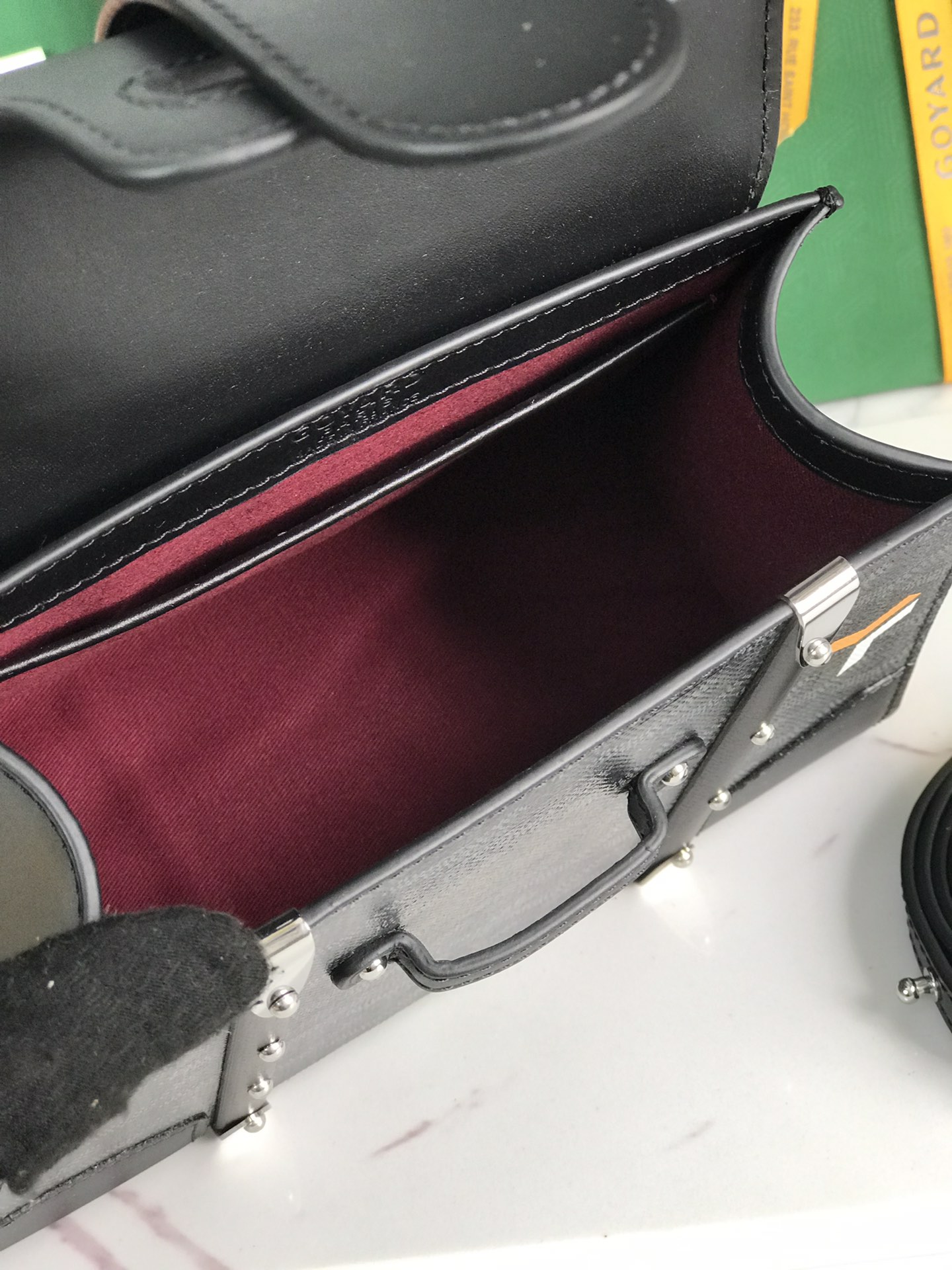 Goyard Saigon Mini Limited So Black Canvas PHW –