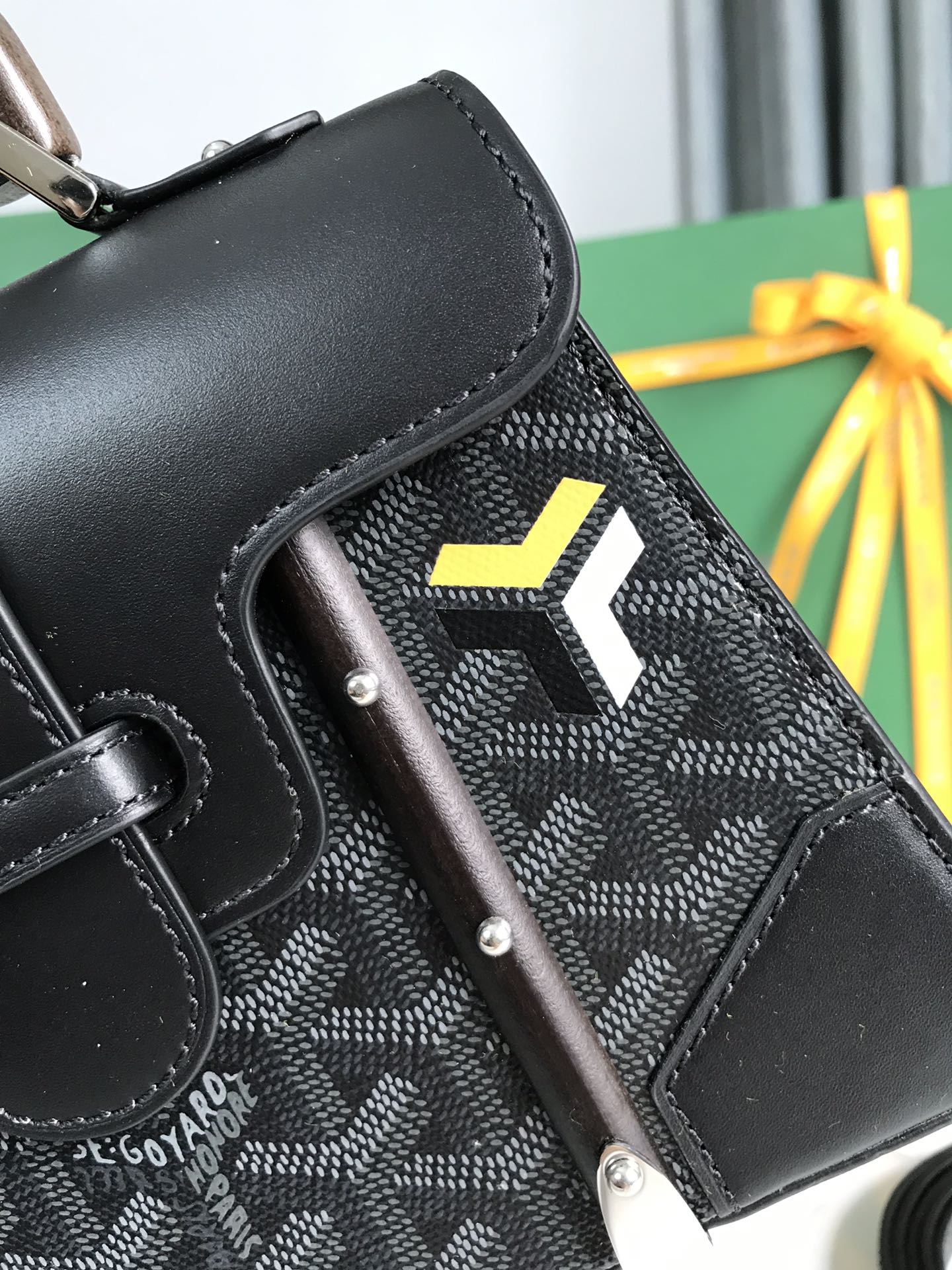 Goyard Saigon Mini Limited So Black Canvas PHW –