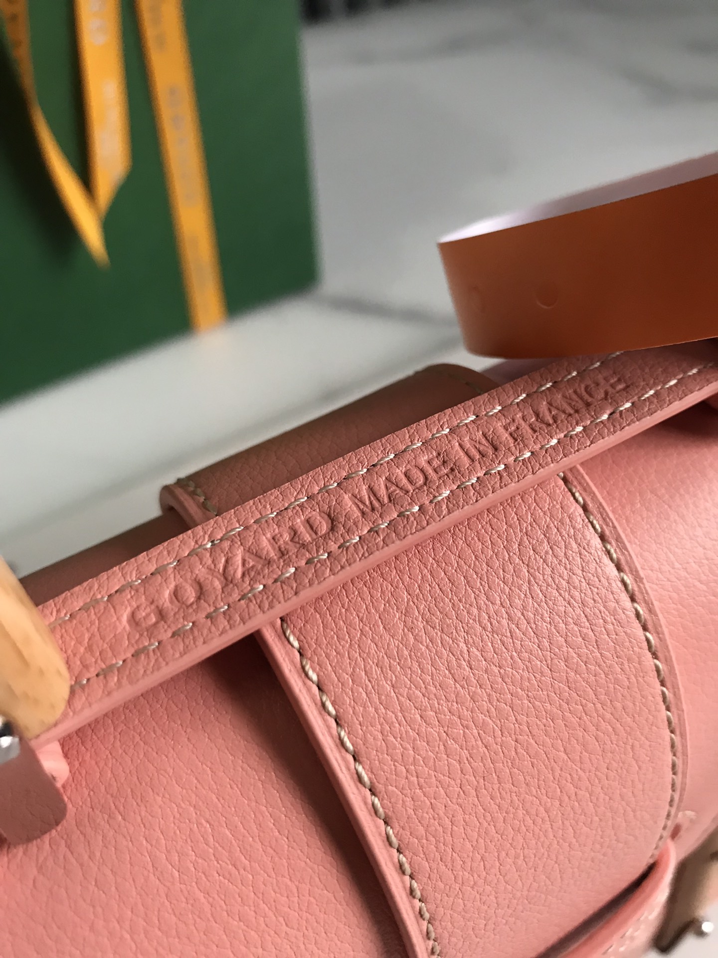 Goyard Saigon Structure Nano Bag Pink Goyardine Silver ...