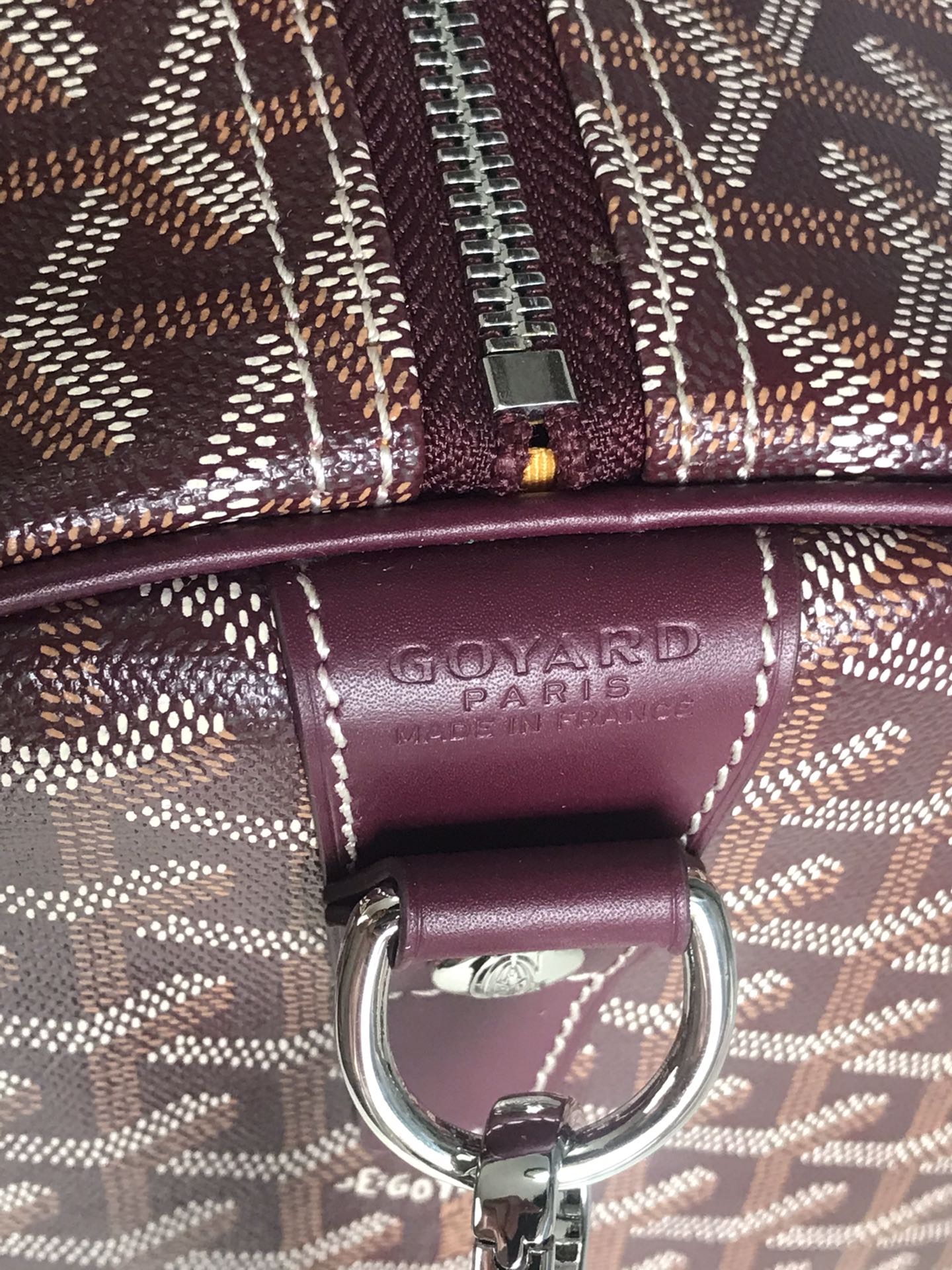 Goyard brown Goyardine Coated Canvas Croisjour 55 Boston Bag