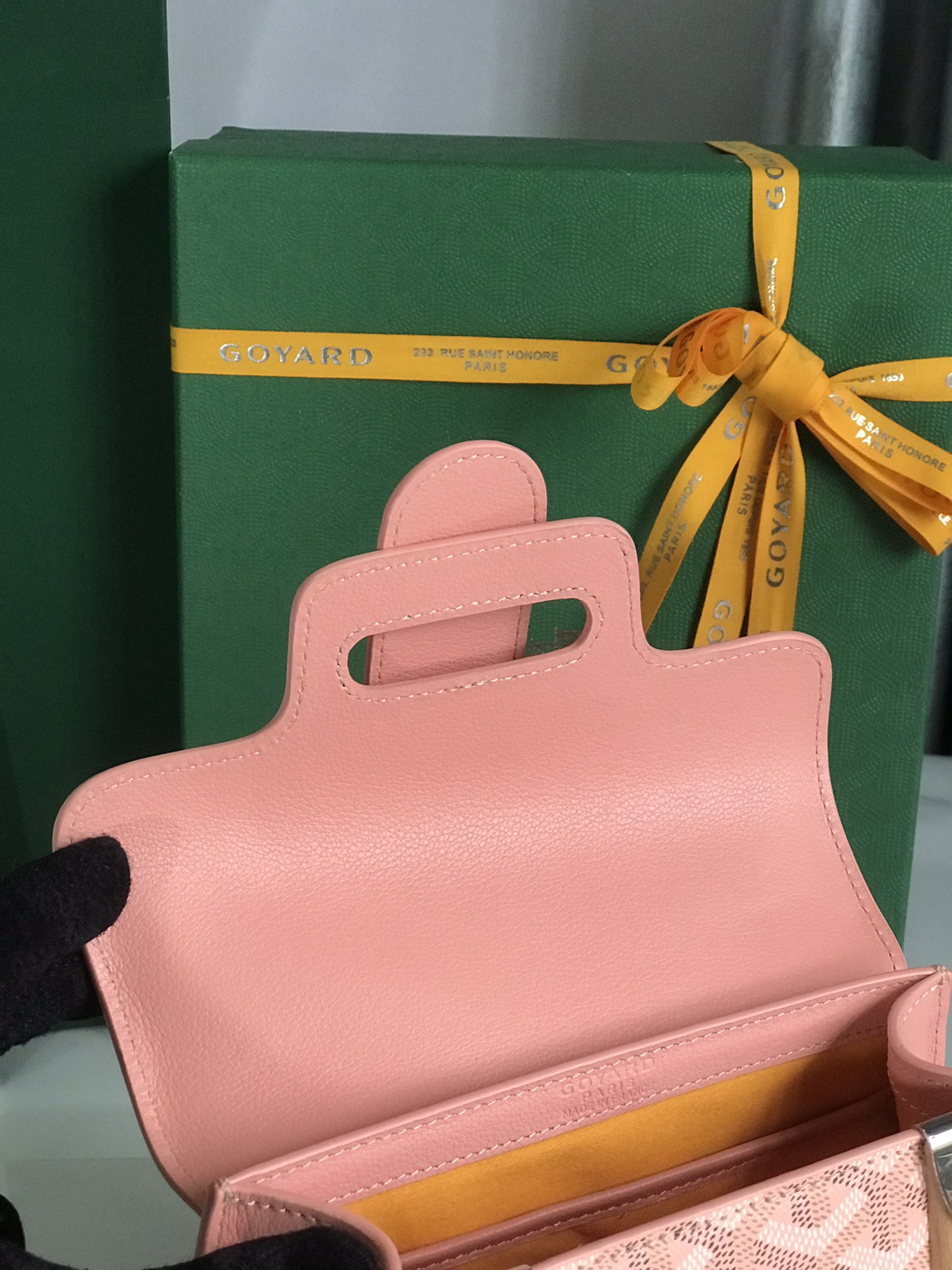 Goyard Saigon Structure Nano Bag Pink Goyardine Silver ...
