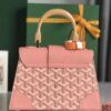 Goyard Saigon Structure Nano Bag Pink Goyardine Silver ...